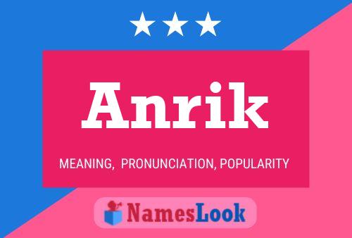 Anrik Name Poster