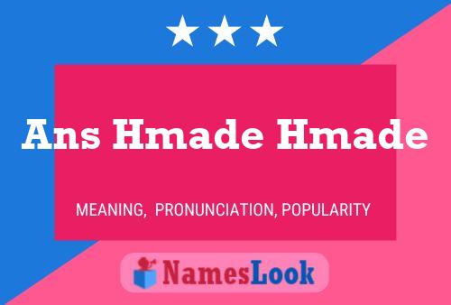 Ans Hmade Hmade Name Poster