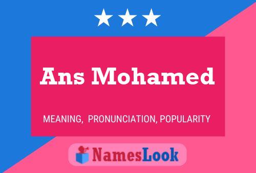 Ans Mohamed Name Poster