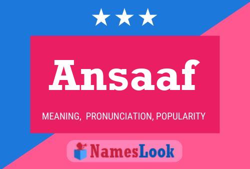 Ansaaf Name Poster