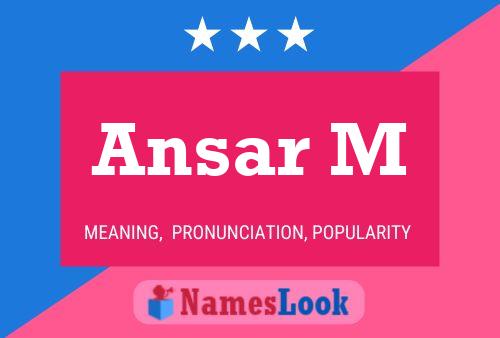 Ansar M Name Poster