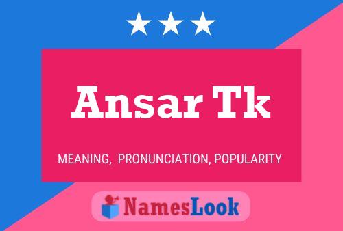 Ansar Tk Name Poster