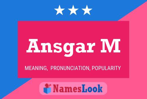 Ansgar M Name Poster