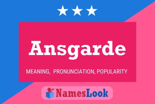 Ansgarde Name Poster