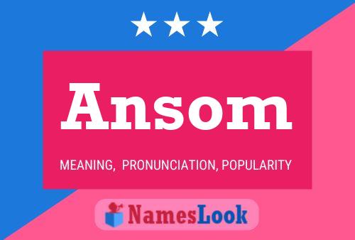 Ansom Name Poster