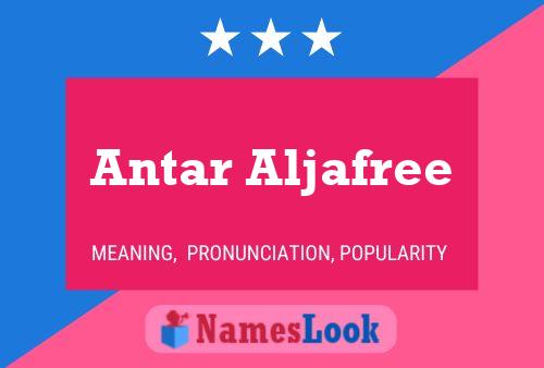 Antar Aljafree Name Poster