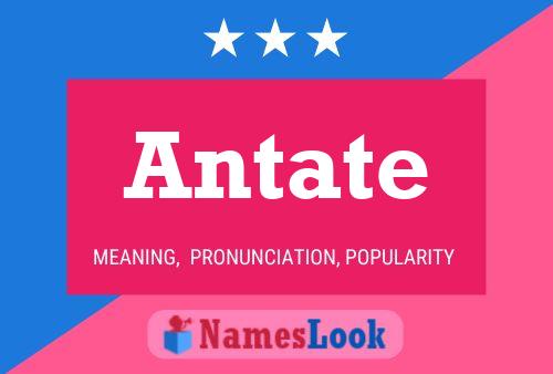 Antate Name Poster