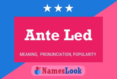 Ante Led Name Poster