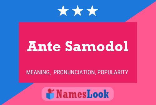 Ante Samodol Name Poster