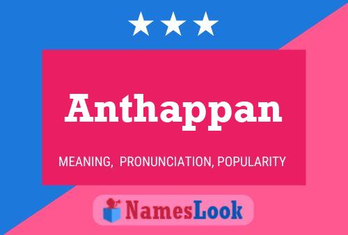 Anthappan Name Poster