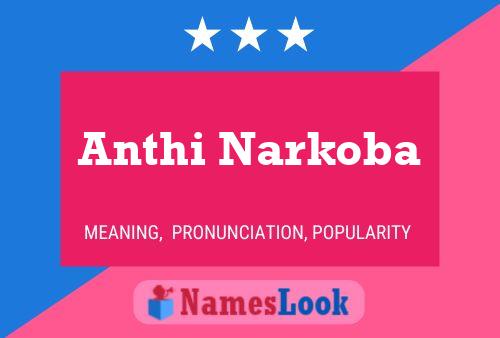 Anthi Narkoba Name Poster