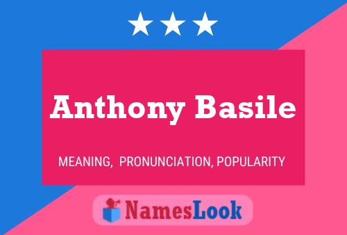 Anthony Basile Name Poster