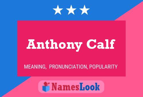 Anthony Calf Name Poster