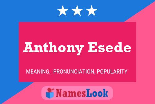 Anthony Esede Name Poster