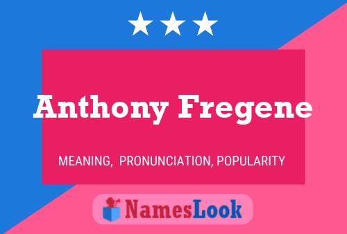 Anthony Fregene Name Poster