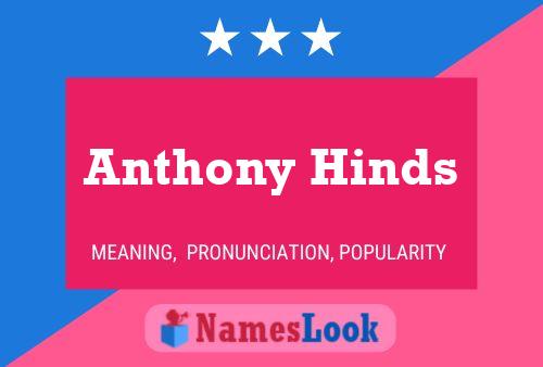 Anthony Hinds Name Poster