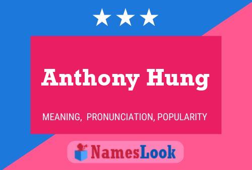 Anthony Hung Name Poster