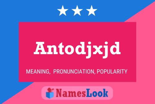 Antodjxjd Name Poster