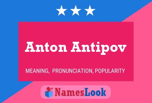 Anton Antipov Name Poster