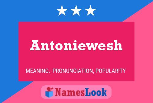 Antoniewesh Name Poster