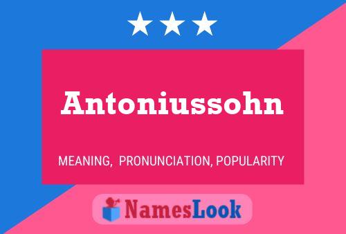 Antoniussohn Name Poster