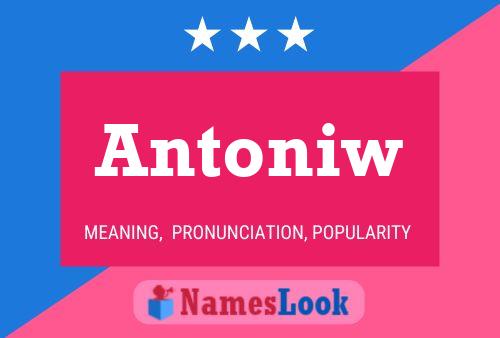 Antoniw Name Poster