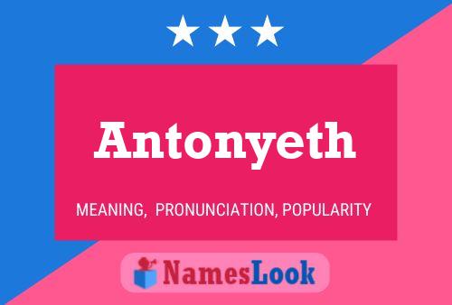 Antonyeth Name Poster