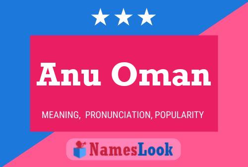 Anu Oman Name Poster