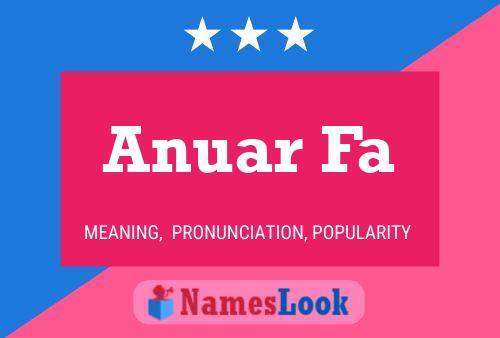 Anuar Fa Name Poster