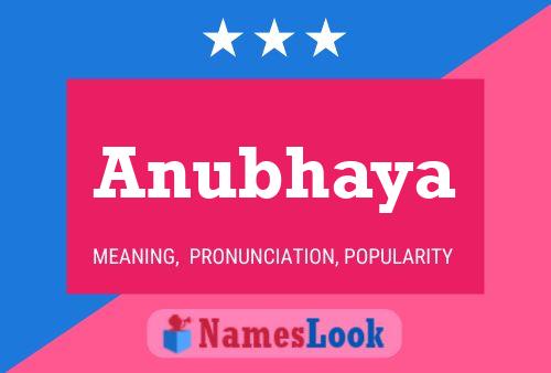 Anubhaya Name Poster