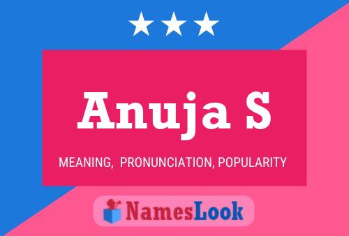 Anuja S Name Poster