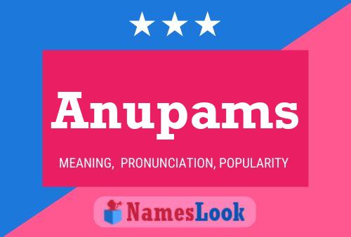 Anupams Name Poster