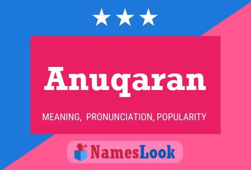 Anuqaran Name Poster