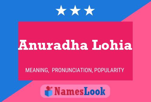 Anuradha Lohia Name Poster