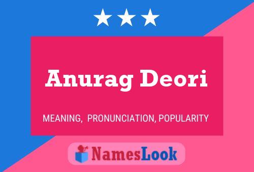 Anurag Deori Name Poster