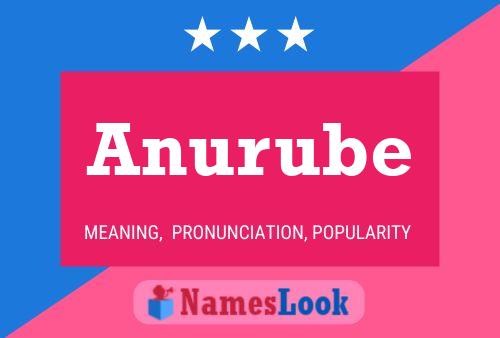 Anurube Name Poster