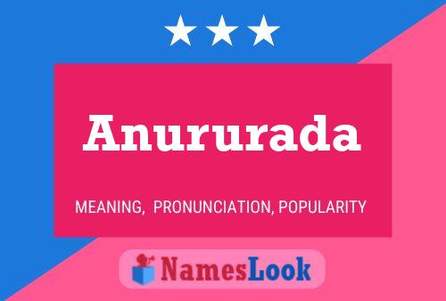 Anururada Name Poster