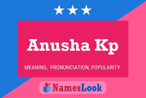 Anusha Kp Name Poster