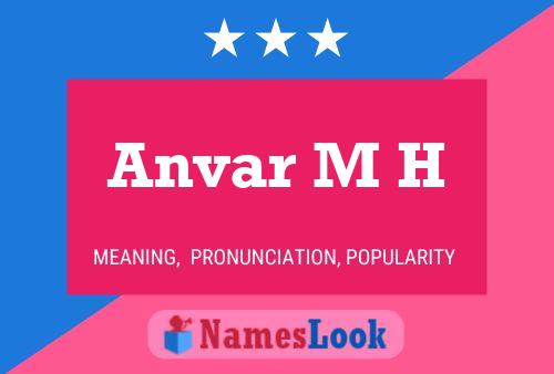 Anvar M H Name Poster