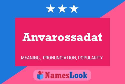 Anvarossadat Name Poster