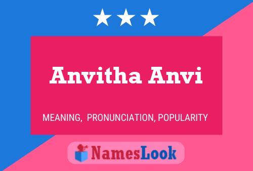 Anvitha Anvi Name Poster