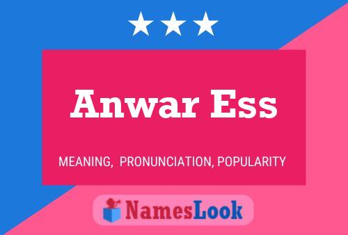 Anwar Ess Name Poster