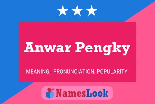 Anwar Pengky Name Poster