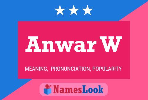 Anwar W Name Poster