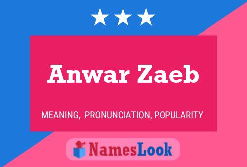 Anwar Zaeb Name Poster