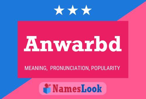 Anwarbd Name Poster