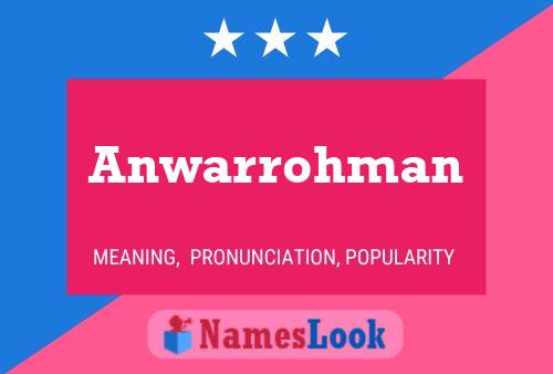 Anwarrohman Name Poster