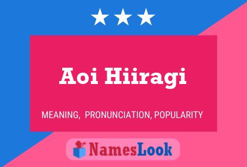 Aoi Hiiragi Name Poster