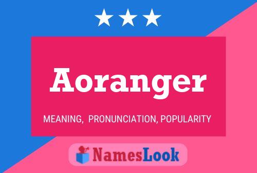 Aoranger Name Poster