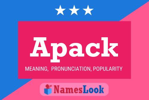 Apack Name Poster